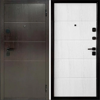 Дверь ТД 8-1 Венге- Белое дерево